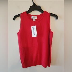 Vintage Pendleton Red Crew Neck Sweater Vest Size Small petite